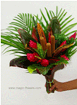 Tropical flower bouquet