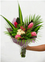 Tropical flower bouquet