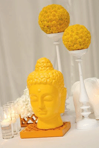 Flower Wedding Yellow spheres