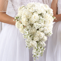 Cascading Style Bridal Bouquet