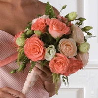 Bridal Bouquet featuring Roses and Lisianthus