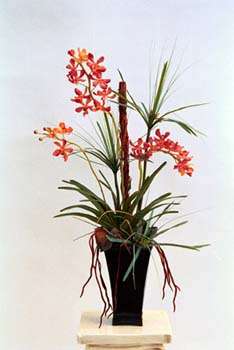 Oncidium orchid design in metal