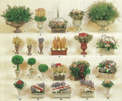 Dried Flower arrangements brochure