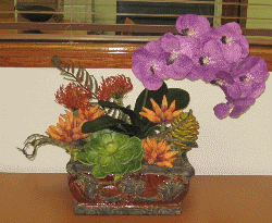 Silk Tropical Flower Arrangement by Paolo